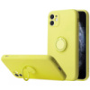 Чохол TPU Candy Ring Full Camera Для Apple iPhone 12 (Жовтий / Yellow ) - купити в SmartEra.ua