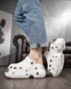 Женские кроксы на платформе meetal white   ДЛ6446
