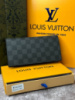 Чоловічий шкіряний гаманець Louis Vuitton Brazza Damier Graphite k041