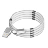 Кабель магнитный USB to Lightning 1m white