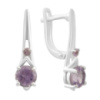 Серебряные серьги CatalogSilver с александритом 2.478ct (2180128)