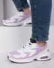 Жіночі рожево-білі кросівки з екошкіри
