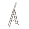 Драбина алюмінієва трисекційна GTM KME308 3x8 сходинок 2.18-4.88м (KME308)