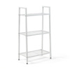 Стеллаж-этажерка трехъярусный из металла 60х33х110см Белый SW-00002103