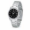Жіночий годинник Casio LTP-1183A-1A — класична модель зі сталевим браслетом та чорним циферблатом