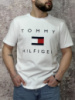 Чоловіча футболка Tommy Hilfiger біла (вел. лого)