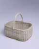 Кошик білий «Перлова» 1 шт. 34x26x14 см плетений з натуральної лози для Великодня пасхальна корзина