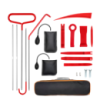 Набор инструмент для ремонта салона авто , 15 предметов (крючки, клинья. воздушные подушки), чехол