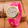 Женские силиконовые часы Женева Розовый