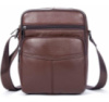 Сумка чоловіча зерниста 714705 Коричнева