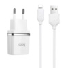 Зарядний пристрій iPhone Hoco C12 Charger + Cable Lightning 2.4A 2USB (Білий) - купити в SmartEra.ua