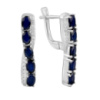 Серебряные серьги CatalogSilver с натуральным сапфиром 3.192ct (2112761)