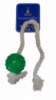 Игрушка для собак МЯЧ МИНА MODES Denta с канатом для собак зеленый размер S-6 см
