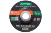 Диск зачистной по металлу Apro 115 х 6 х 22.2 мм (829014) (5 шт.)