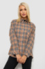 Сорочка жіноча в клітинку, колір мокко, 244R1070-3