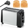 Тостер для хліба на 2 відділення, 650Вт, від мережі, QLT-118B