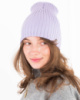 Жіноча зимова лілова шапка
