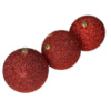 Набор игрушек на елку 19815 10 см 3 шт красный