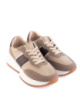Жіночі коричневі кросівки на шнурівці