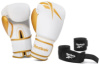 Набір боксерських рукавичок і бинтів Reebok Boxing Gloves & Wraps Set білий, золото Чол 12 унцій