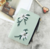 Женский мини кошелек с вышивкой цветочками, маленький портмоне клатч вышивка Мятный