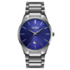 Чоловічий класичний годинник Skmei 9140SIBU Silver-Blue зі сріблястим браслетом та синім циферблатом