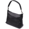 Невелика жіноча сумка з двома ремінцями з натуральної шкіри 723014 Чорний