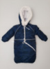 Зимний костюм из 3-х единиц (куртка, полукомбинезон, конверт) для детей от рождения до 1.5 лет (86 см) Камуфляж синий