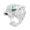 Серебряное кольцо CatalogSilver с фианитами, емаллю, вес изделия 18,34 гр (2152408) 18 размер