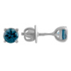 Серебряные серьги CatalogSilver с топазом Лондон Блю 0.695ct (2007944)