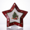 Блюдо сервировочное новогоднее для закусок Christmas 25.5 (см) из фарфора HP-SDHK-19
