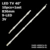 LED підсвітка TV 40 inch 3-6led A/B 3V. 4GE-400DCA-R1 R2 D4GE-400DCB-R1/R2 UE40H5030 UE40J5170 UE40J6330A 2шт.