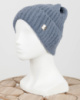 Жіноча зимова синя шапка