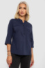 Блуза однотонна, колір синій, 230R97