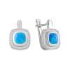 Серебряные серьги CatalogSilver с опалом 1.368ct (2072881)