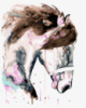 Картина за номерами «Кінь в акварельну плямку » 40х50см