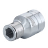 Перехідник хромований MILWAUKEE з квадрата 3/8'' на 1/4'' Hex
