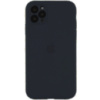 Чохол Silicone Case Full Camera Protective (AA) для Apple iPhone 14 Pro (6.1«), Сірий / Dark Gray - купити в SmartEra.ua