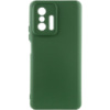 Чохол Silicone Cover Lakshmi Full Camera (A) для Xiaomi 11T / 11T Pro, Зелений / Dark green - купити в SmartEra.ua