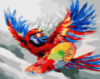 Картина за номерами «Яскравий попуга» 40х50см