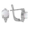 Серебряные серьги CatalogSilver с опалом (2050100)