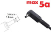 Dc кабель для блока питания 3.0x1.0(0.9/1.1)mm (Wall) (5a) (1.2m) (A class) 1 день гар.