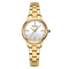 Жіночий годинник Curren 9094 Gold-White з золотистим браслетом та мінеральним склом