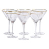 Набір келихів для мартіні Triangle 6 штук по 200 мл, прозорий