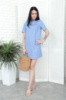 Літня сукня з кишенями «Tiffany» оптом | Розпродаж моделі Блакитний, 42-44