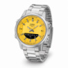 Чоловічий годинник Casio AMW-880D-9A з жовтим циферблатом та сталевим браслетом