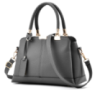 Женская сумка на плечо с брелком, классическая сумочка для женщин Серый