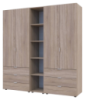 Комплект шкафов для одежды Doros Гелар (3 шт.) 193,2х49,5х203,4 см Дуб сонома (DRS-011152)