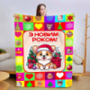 Плед 3D новогодний Новогодний корги 3208_A 15459 160х200 см