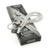 Кабель iKAKU KSC-028 JINDIAN charging data cable for iphone, Silver, довжина 1м, 2.4A, BOX